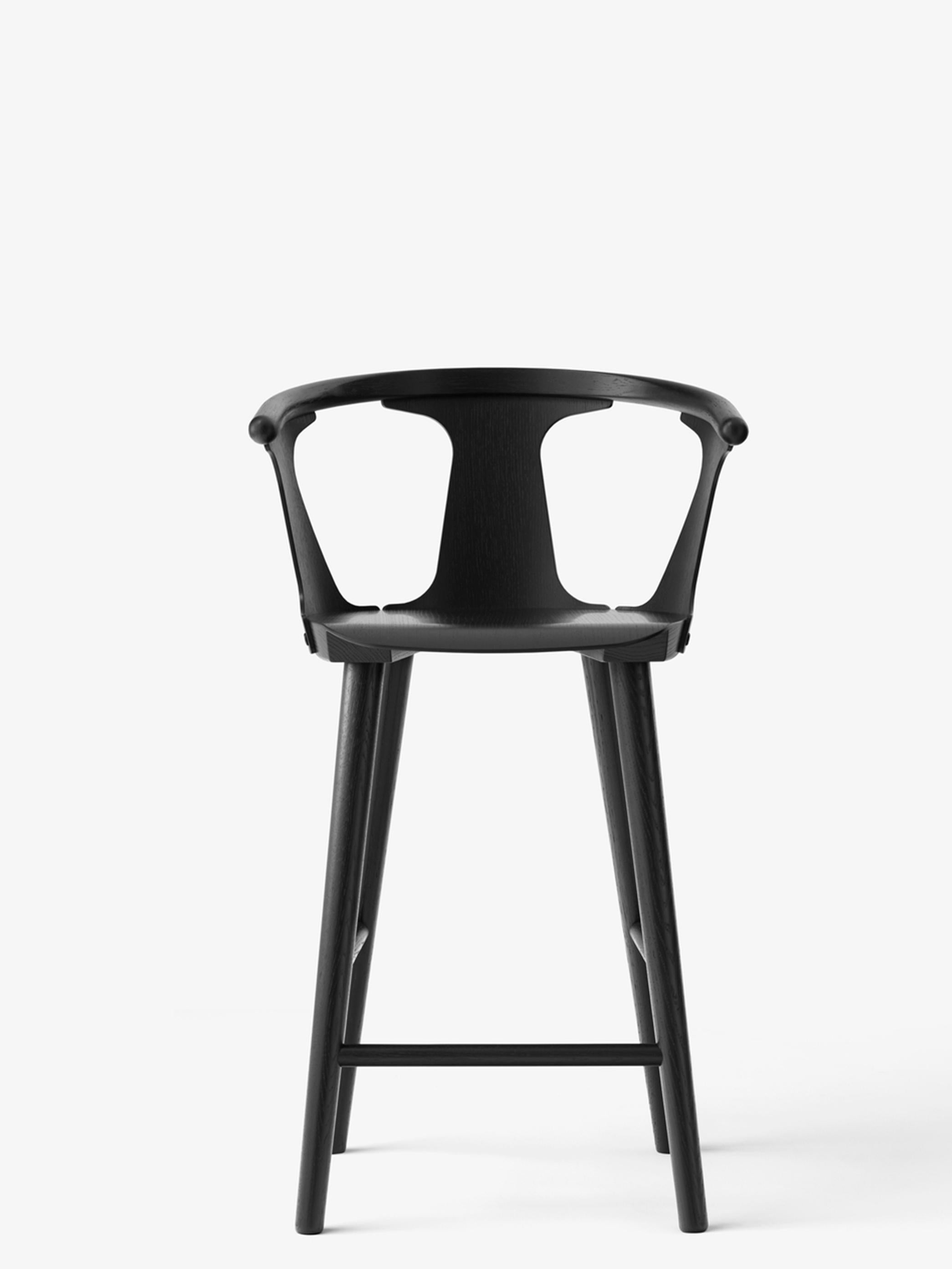 Latvian In Between Sk7 Counter Stool, Black Lacquered Oak by Sami Kallio for &Tradition For Sale