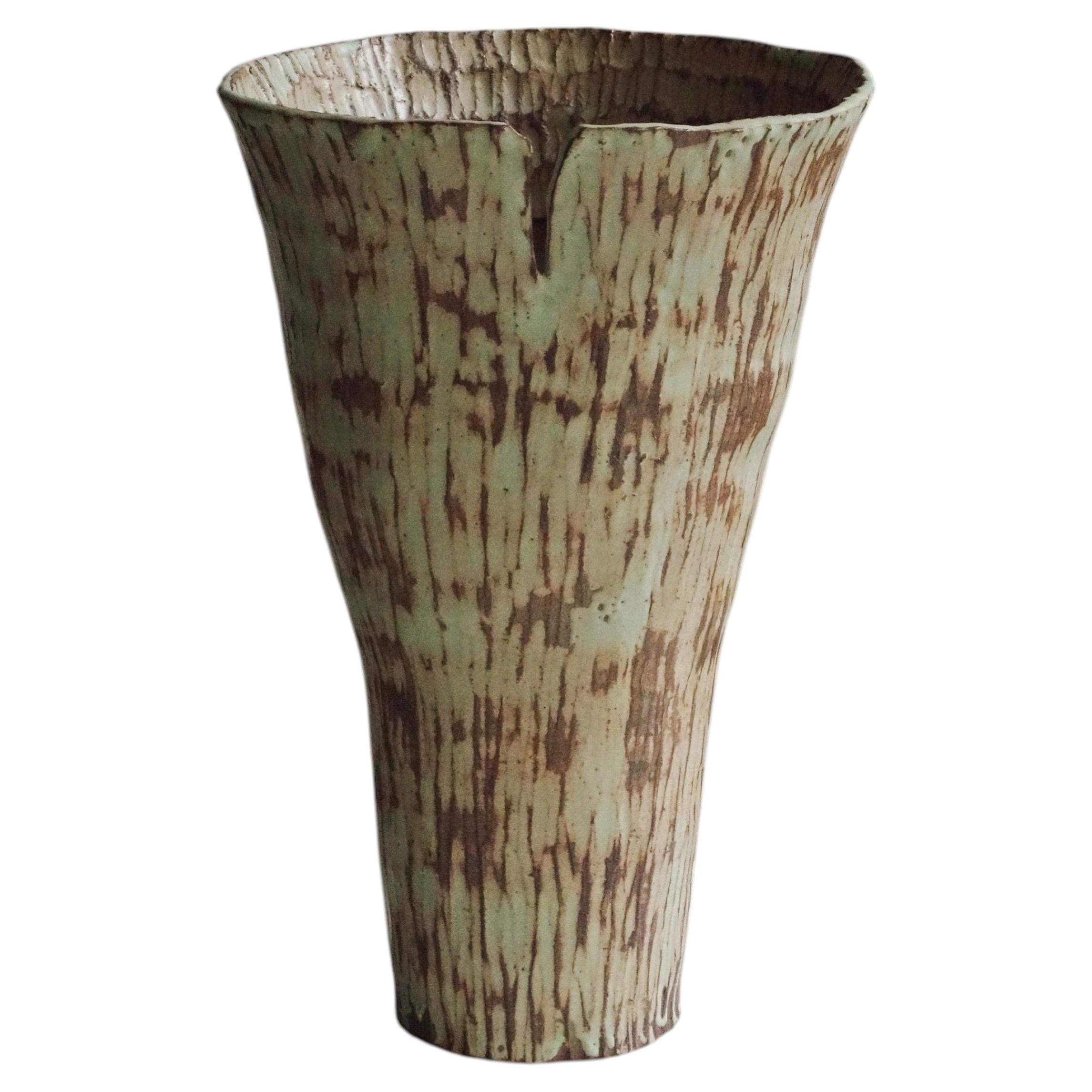 In Bloom III Ceramic Vase by Antonia Maria For Sale