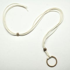 In Circles Black Suede Necklace