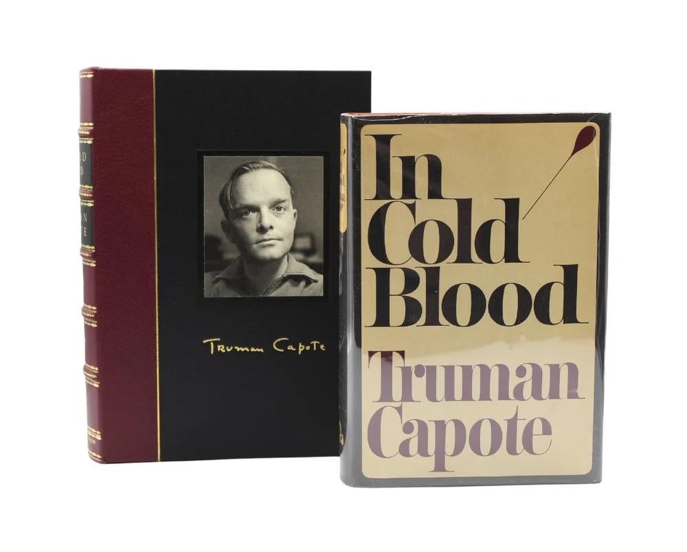 Capote, Truman, In Cold Blood: A True Account of a Multiple Murder and Its Consequences. New York: Random House, Inc., [1965]. First trade edition. Original dust jacket and publisher’s burgundy cloth boards. Housed in a custom-built archival