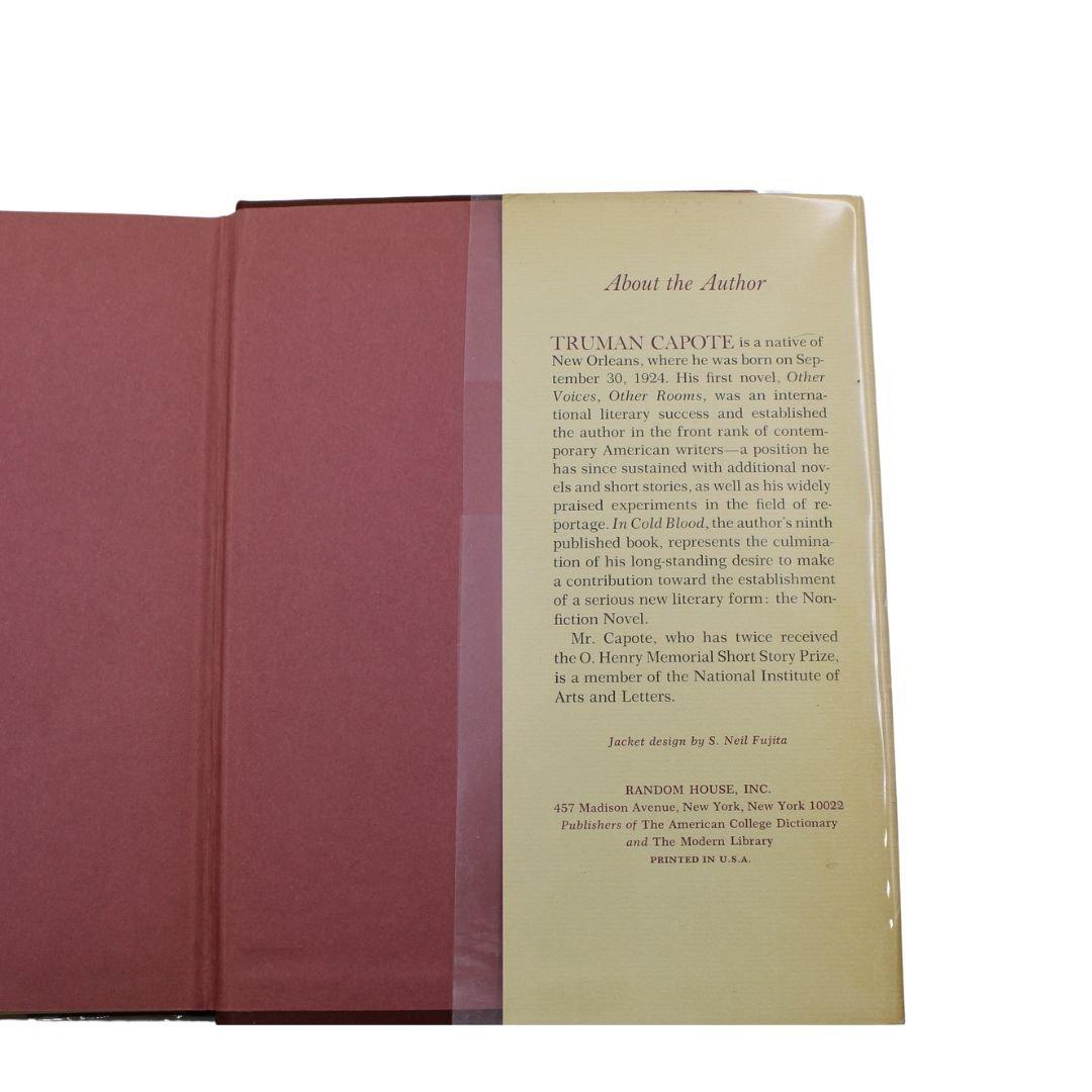 De sang-froid par Truman Capote, Première édition commerciale, Première impression, DJ Originals Bon état - En vente à Colorado Springs, CO