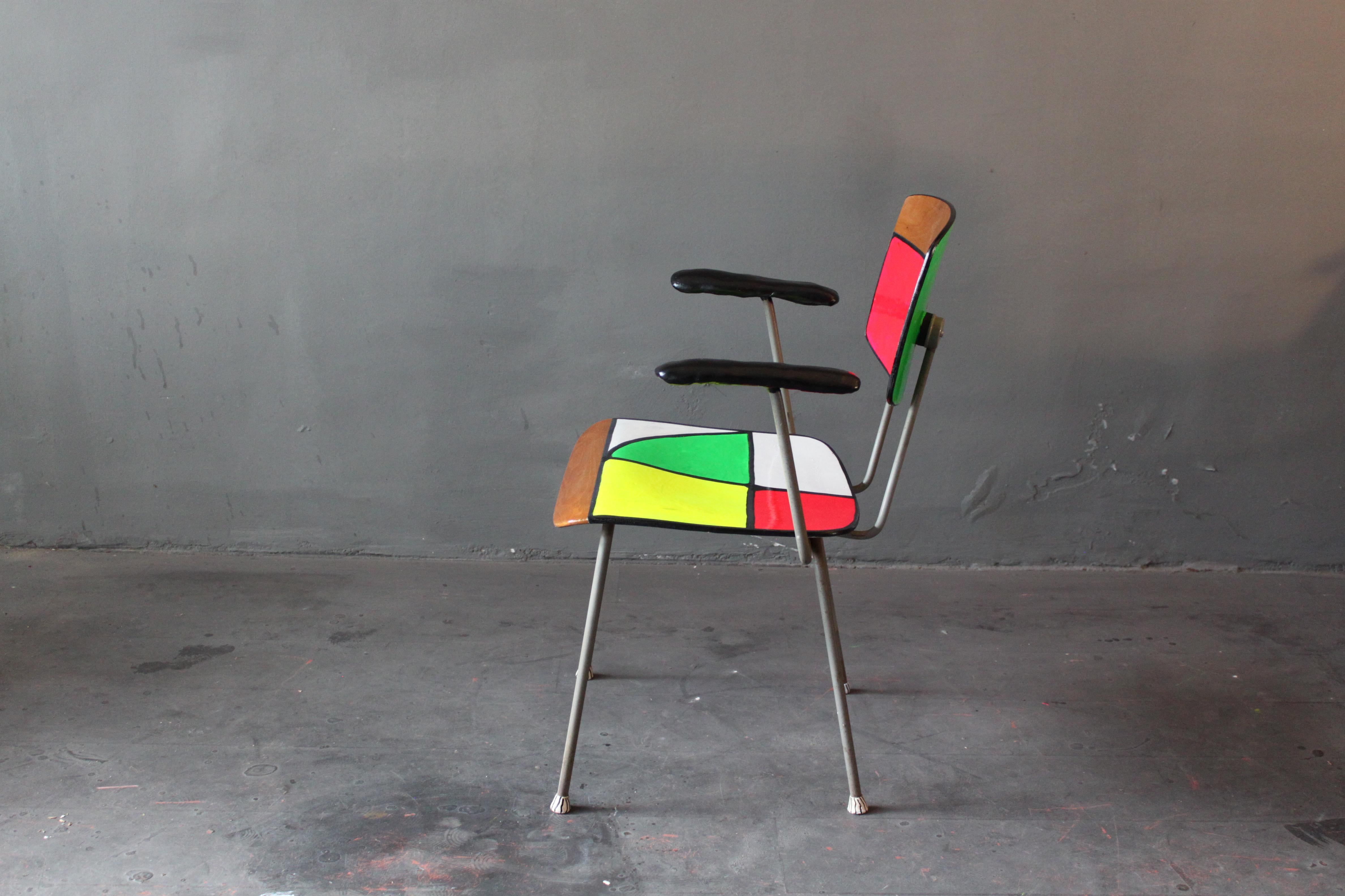 In Color We Trust Chair by Wim Rietveld/ Contemporized by Markus Friedrich Staab In Good Condition For Sale In Frankfurt am Main, DE
