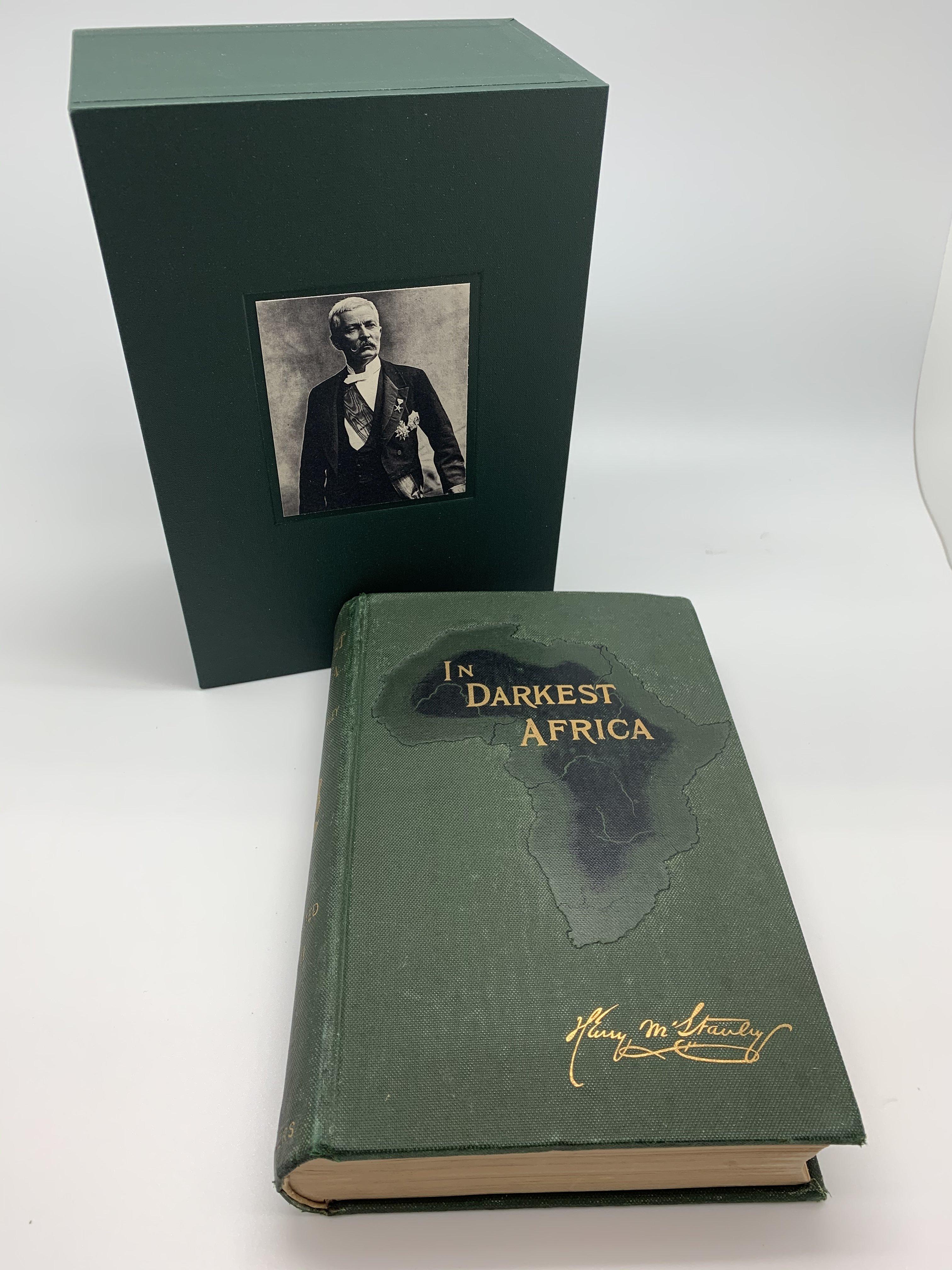 Stanley, Henry M. In Darkest Africa. New York: Charles Scribner’s Sons, 1890. First Trade Edition. Two-volume set in original publisher’s boards. Three folding maps. Housed in matching archival slipcase.

This first trade edition of Henry M.