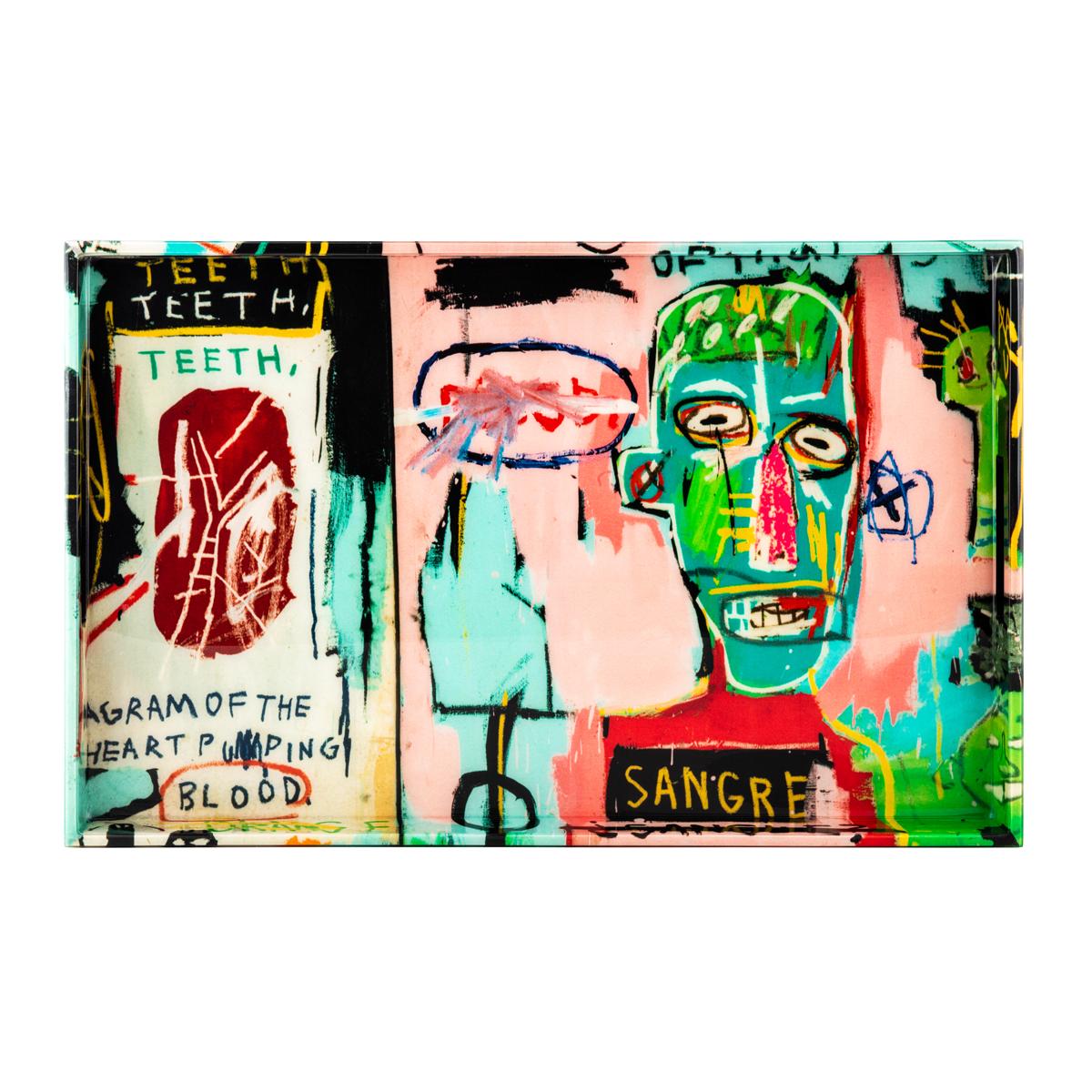 This Artware exclusive pairs Jean-Michel Basquiat's iconic In Italian (1983) with a beautifully hand-crafted lacquered tray. Large enough for breakfast in-bed or a full round of cocktails, this tray comes in an elegant custom box for easy