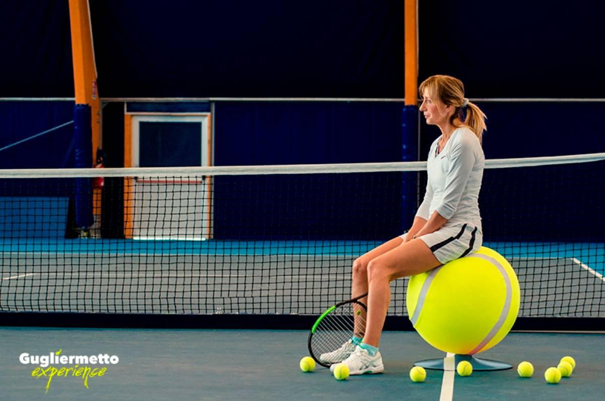 Modern In or Out, Turntable Unconventional Stool for Tennis Lovers For Sale