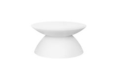 Tavolino In/Out Set di 2 pezzi laccato in bianco