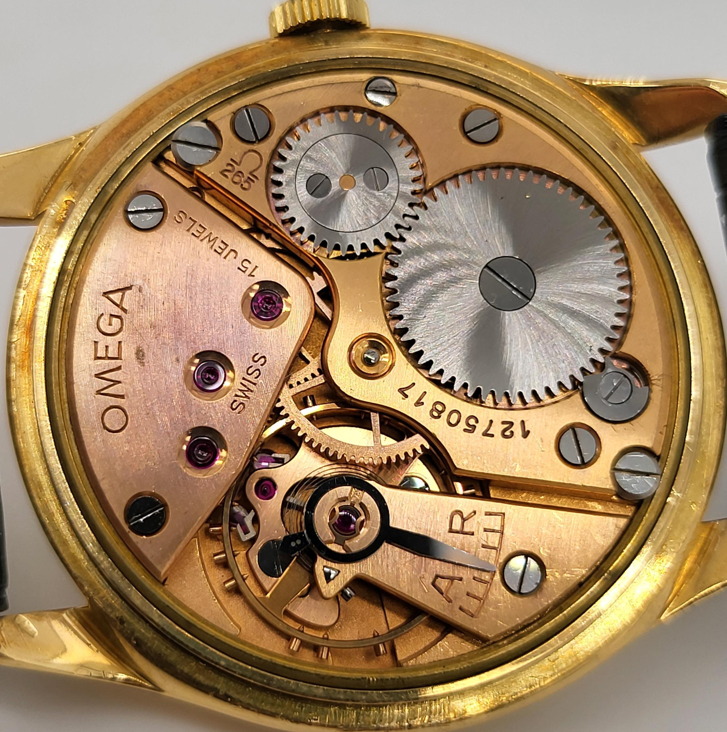 In Perfect Condition 18kt Yellow Gold Omega Reference 2619, Mechanical Movement 5