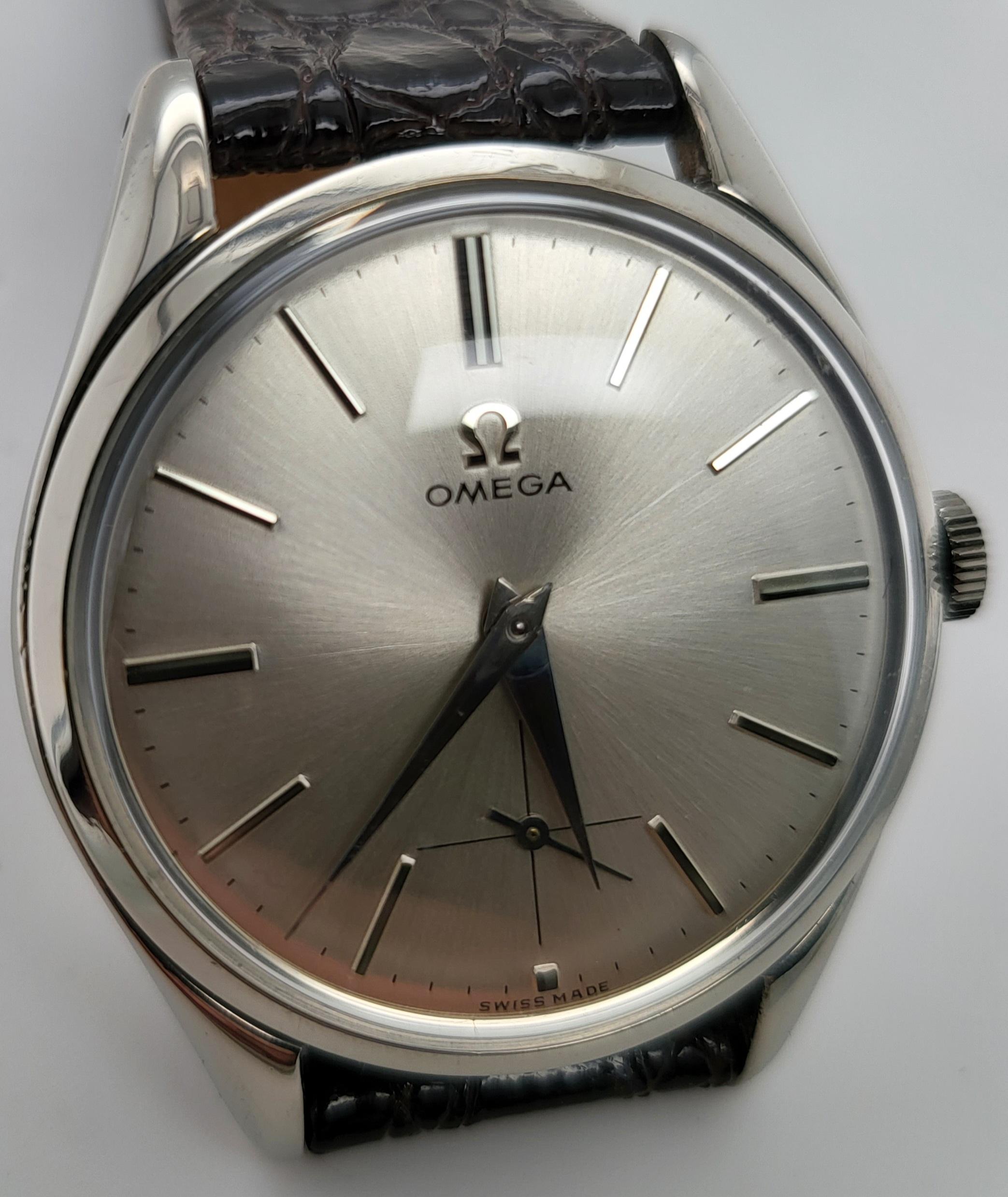 In perfektem Zustand Stahl Omega Referenz 2503-10, Mechanisch Cal.265 für Damen oder Herren