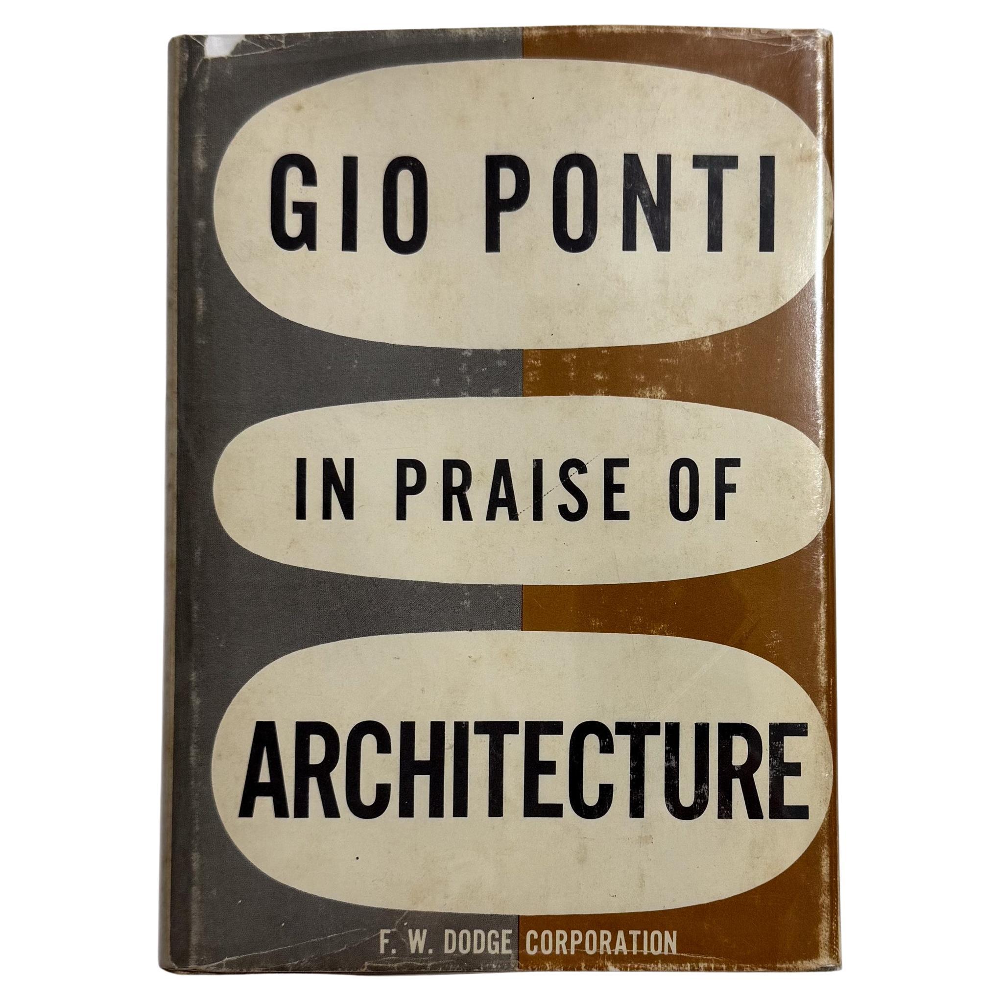 Éloge de l'architecture par Gio Ponti (1ère édition américaine)
