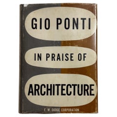 Éloge de l'architecture par Gio Ponti (1ère édition américaine)