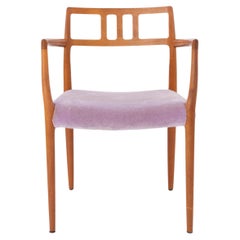 En cours : fauteuil Niels Moller, modèle 64, danois, teck, années 1960