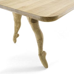 Mesa de comedor de madera de roble Punta Di Piedi, de Fabio Novembre, Made in Italy