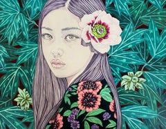 Girl - Original acrylic painting 