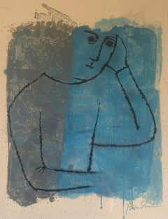 "In Rooms Withdrawn and Quiet" Stone Lithograph by Ben Shahn