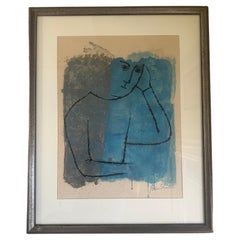 Used "In Rooms Withdrawn and Quiet" Stone Lithograph by Ben Shahn