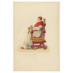 In Sacred Contemplation: Papst Sixtus IV. auf dem Papstlichen Thron, 1847