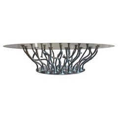In Stock-Amorphous Dining Table Bronze Finish