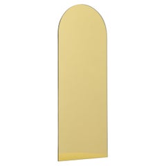 In magazzino Specchio contemporaneo senza cornice Arcus Gold Tinted Arched, Small