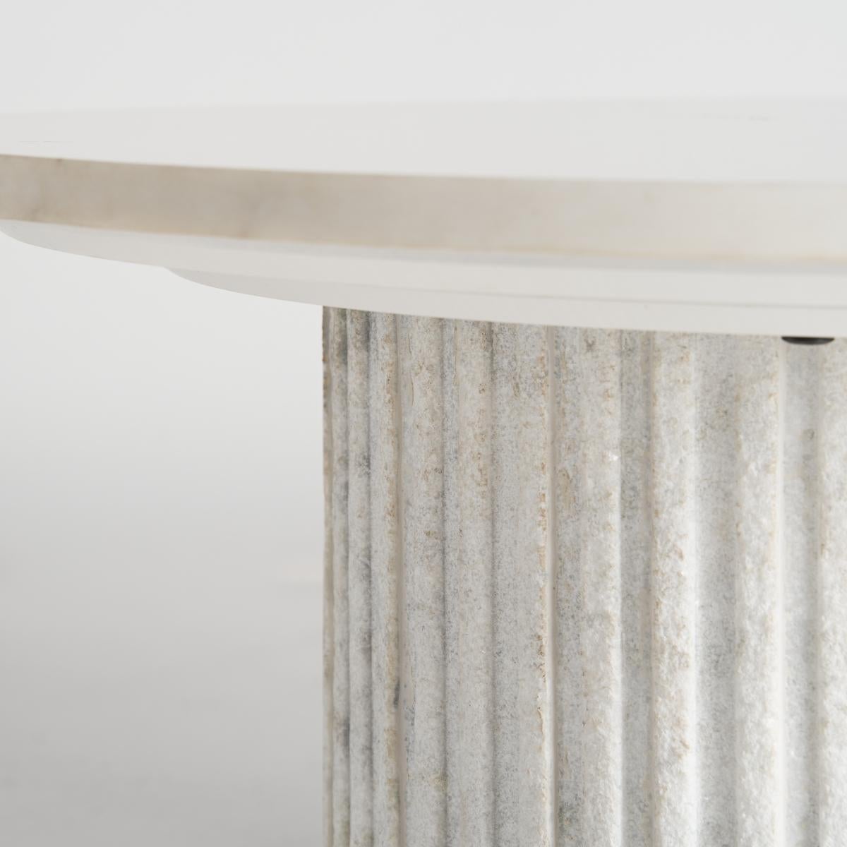 Hand-Crafted In-Stock, Art Deco Style Nesting Marble Tables For Sale