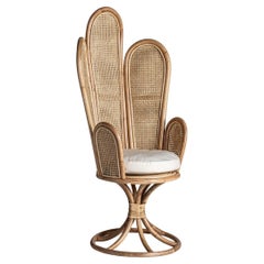 In-Stock, Bentwood Petal Armchair Covered With Rattan 