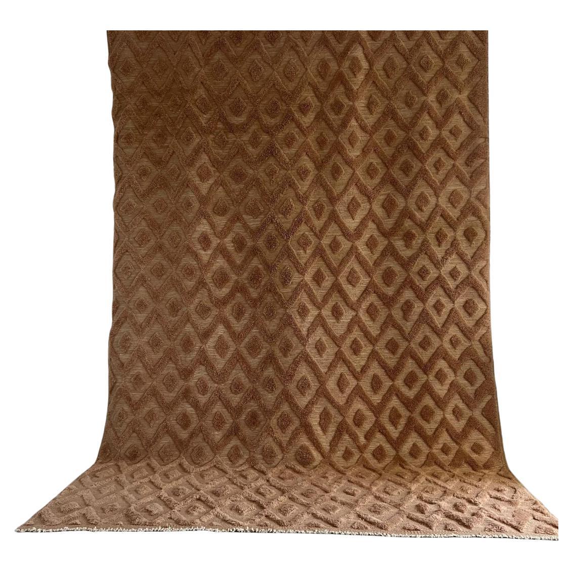 In Stock Berber Wool Rug TESSERA Large Modern Handwoven Minimalist Custom Design