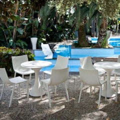 In magazzino Poltrona piccola impilabile Bo in polipropilene bianco di Driade