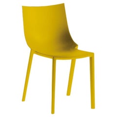 In Stock Bo Stackable Small Chair Polypropylene Mustard Yellow by Driade
