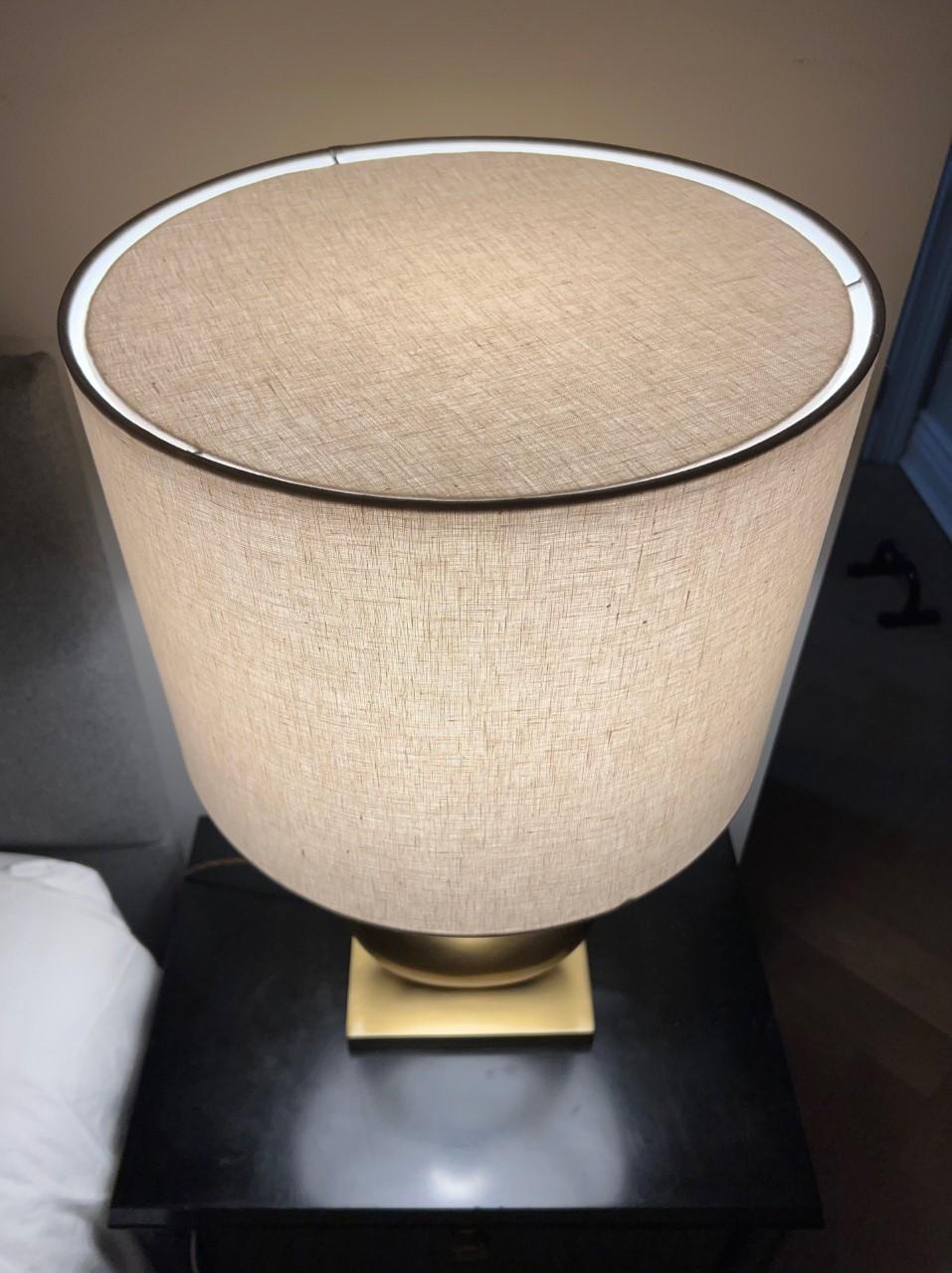 European Sculptural Cast Bronze Jewel Table Lamp in Gold Finish by Elan Atelier