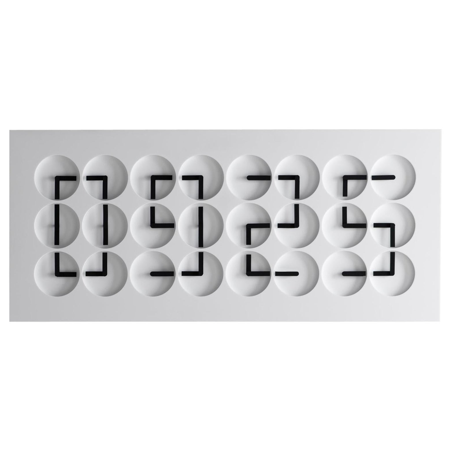 En stock Reloj 24 Blanco by Humans Since 1982, Reloj de pared
