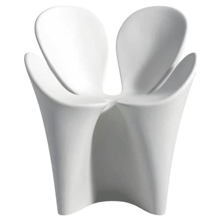 Petit fauteuil Clover en polyéthylène blanc par Driade