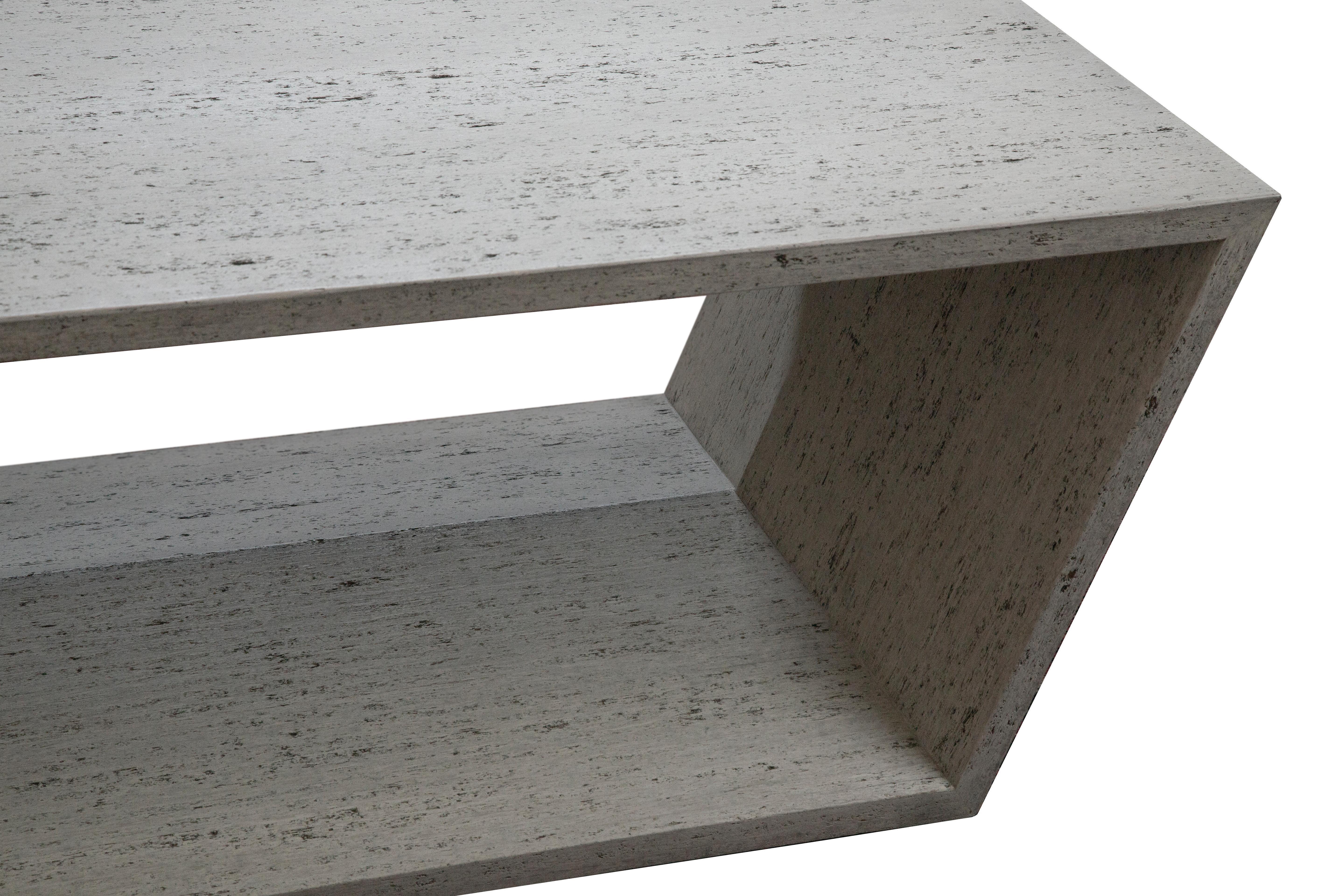 Grauer Struttura-Couchtisch von May Furniture Maykume aus Holz, SCHLUSSVERKAUF IN AUSVERKAUF (Moderne) im Angebot