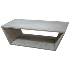 Gray Struttura Coffee Table by May Furniture, Maykume wood, like stone, In Stock