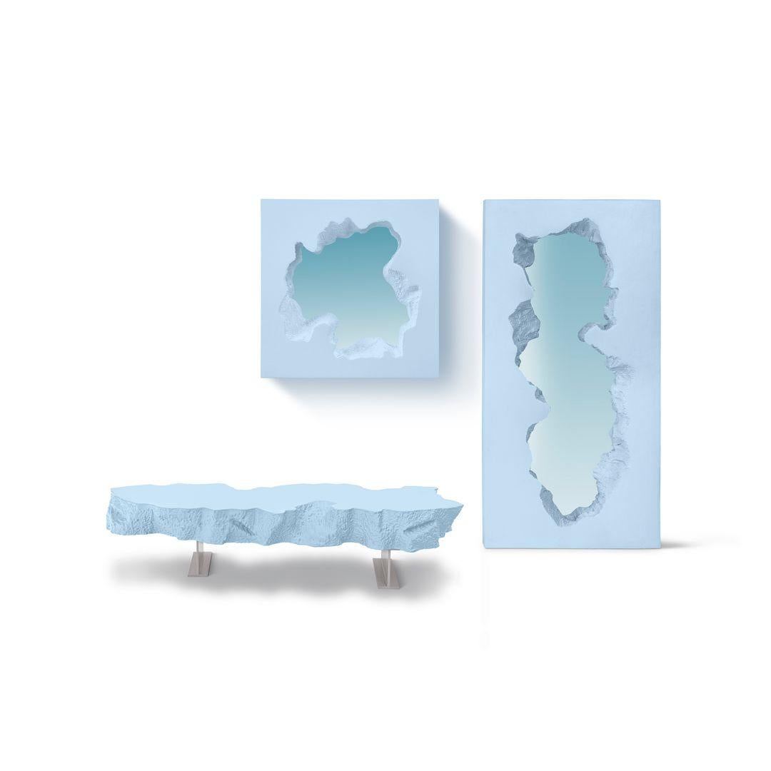 In stock Gufram Broken Bench by Snarkitecture, Blue In New Condition For Sale In Beverly Hills, CA