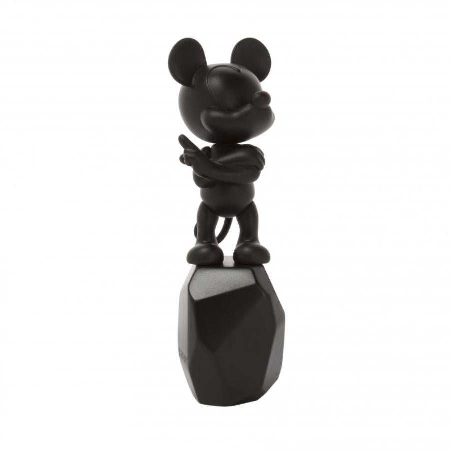 Auf Lager in Los Angeles, Schwarze Mickey Mouse Rock Pop-Figur im Zustand „Neu“ im Angebot in Beverly Hills, CA
