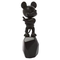 In Stock in Los Angeles, Black Mickey Mouse Rock Pop Figurine