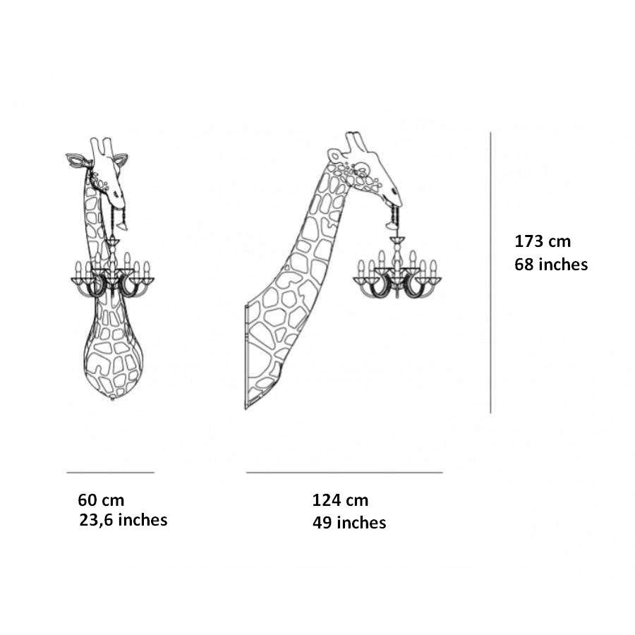 Modern In Stock in Los Angeles, Black Giraffe Wall Lamp, Marie-Thérèse Chandelier