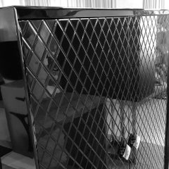 In Stock in Los Angeles, Black Quilted façon Chanel Lacquer Bar / Cabinet