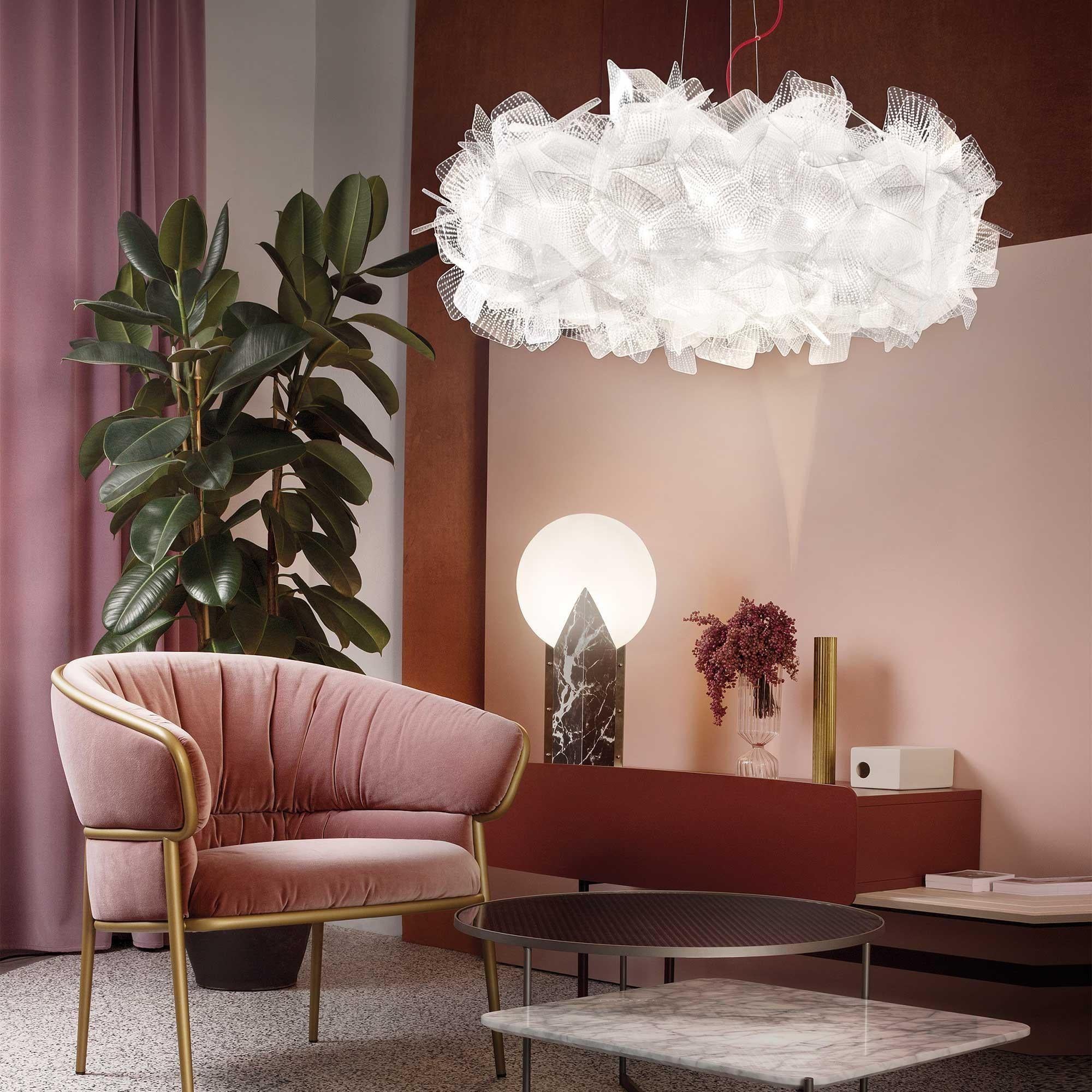 Modern In Stock in Los Angeles, Clizia Pixel Suspension Lamp Small, Made in Italy