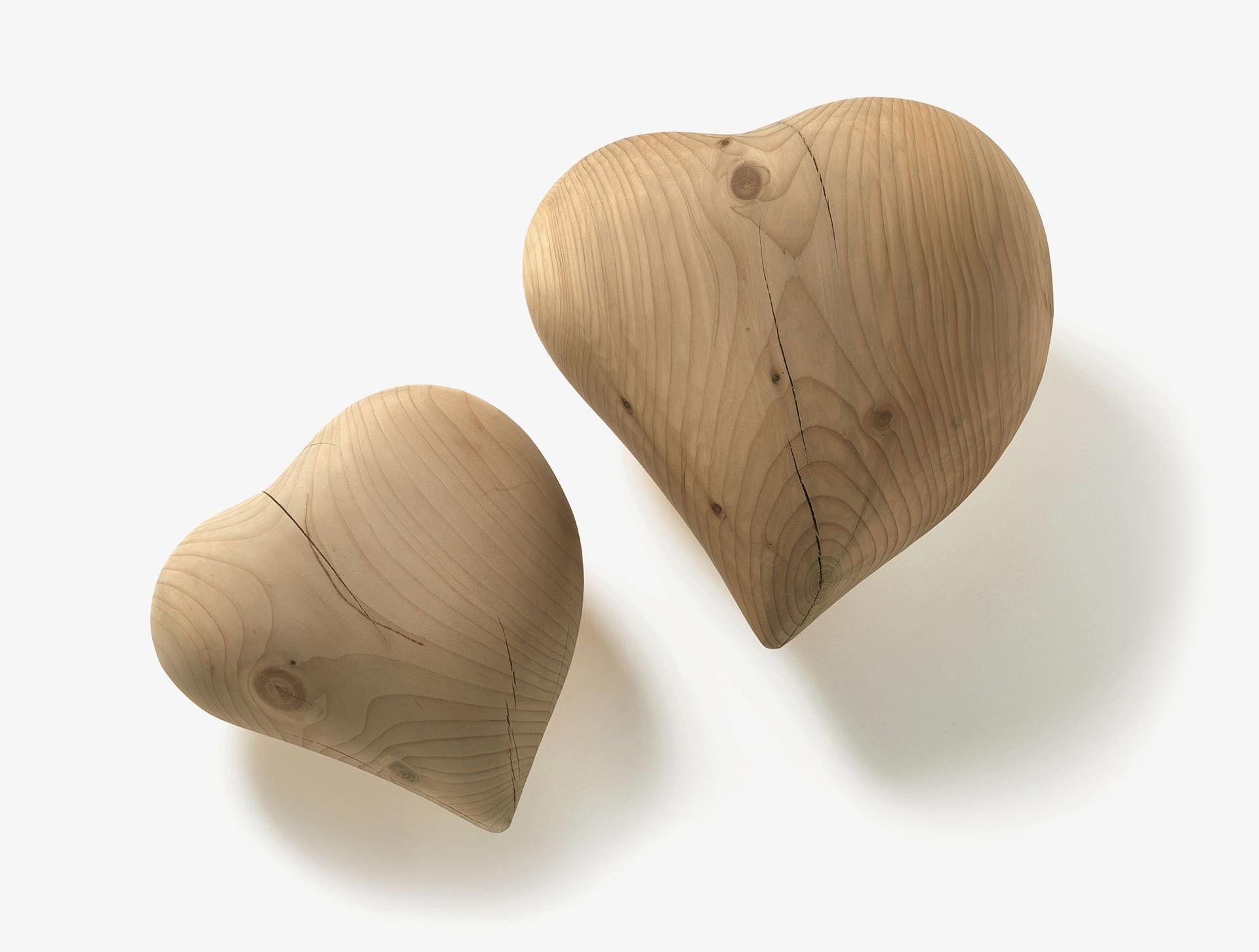 Cuore Heart Cedar Wood Paperweight Small
Dimensions: 11 x 11 x 5cm
In stock in Los Angeles

Riva 1920 produced the love symbol in scented cedarwood. To be used as paperweight or simply as a design object, it is available in three different
