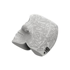 in Stock in Los Angeles, Grey Mexico Skull Mini Portable Charger
