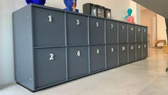 In Stock in Los Angeles, Grey Numbered Toolbox Cabinet, by Pietro Arosio