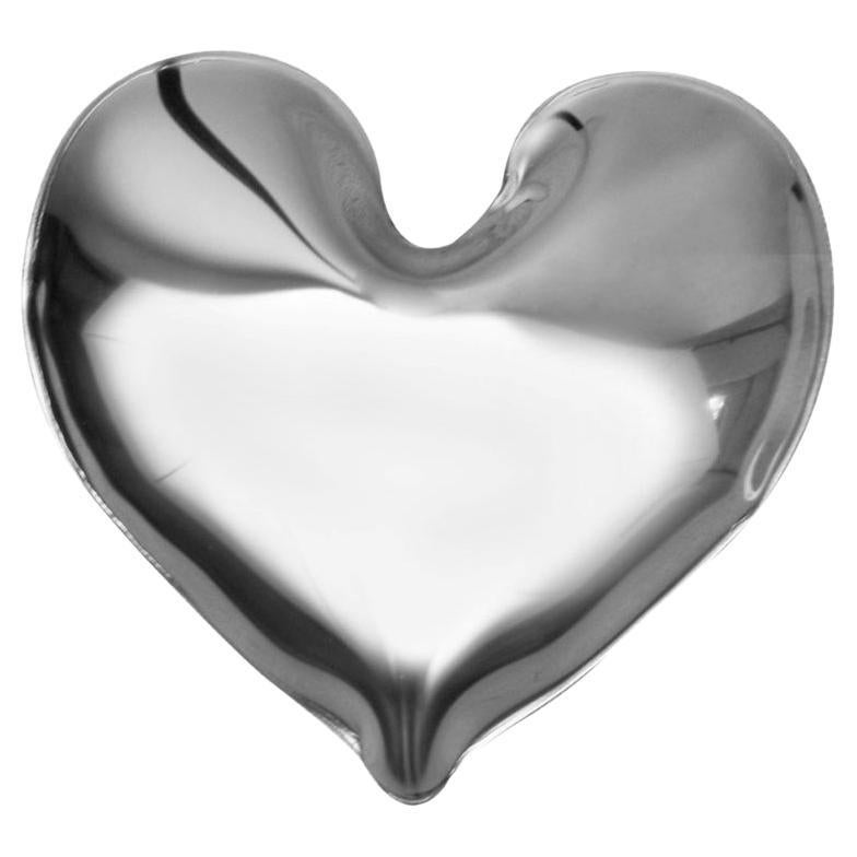 En stock à Los Angeles, cintre à plats en acier inoxydable Hot Heart, conçu par Oskar Zieta