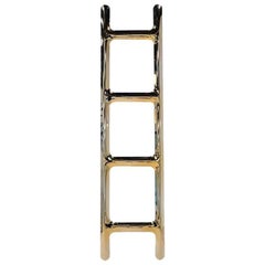 In Stock in Los Angeles, Ladder Light Gold Polished Stainless Steel Hanger