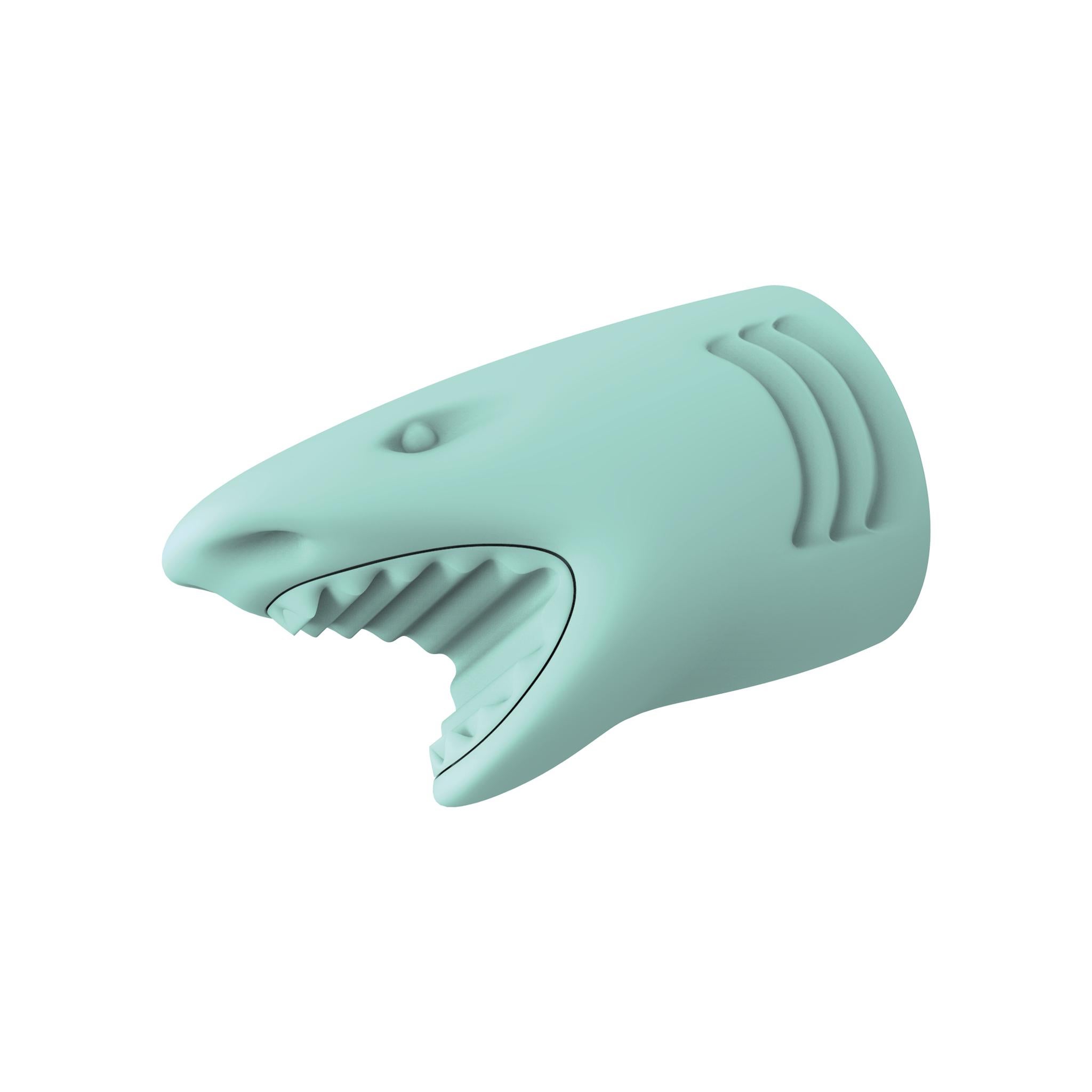 Modern In Stock in Los Angeles, Light Blue Killer Shark Mini Portable Charger