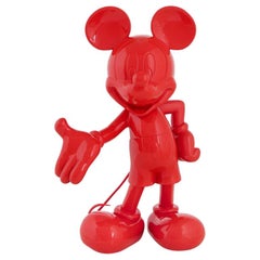 In Stock in Los Angeles, Mickey Mouse Glossy Red, Pop Sculpture Figurine