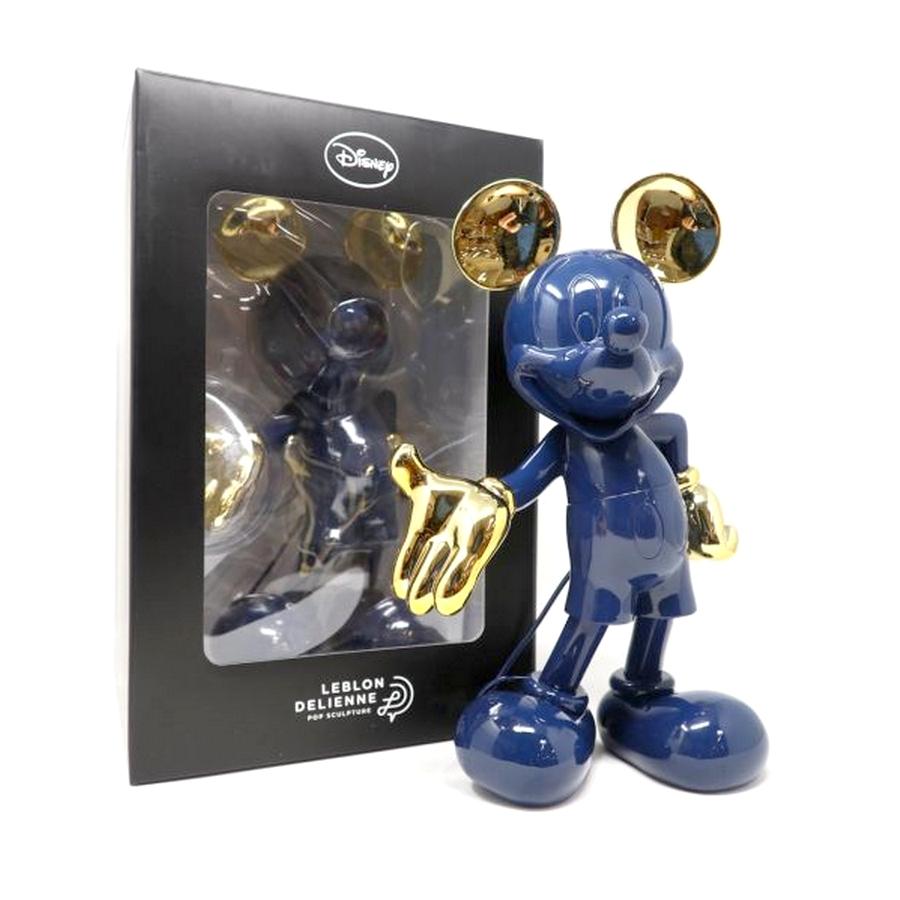 Modern Mickey Mouse Navy Blue & Gold, Pop Sculpture Figurine