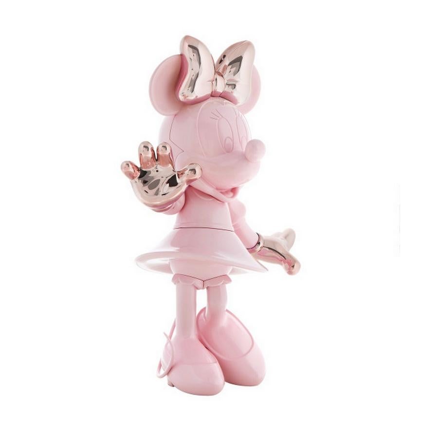 Modern Minnie Mouse Pink / Rose Gold Glossy Pop Figurine