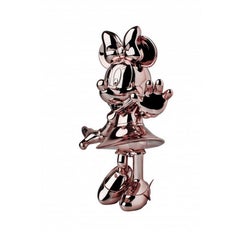 In Stock in Los Angeles, Minnie Mouse Rose Gold Metallic, Pop Sculpture Figurine