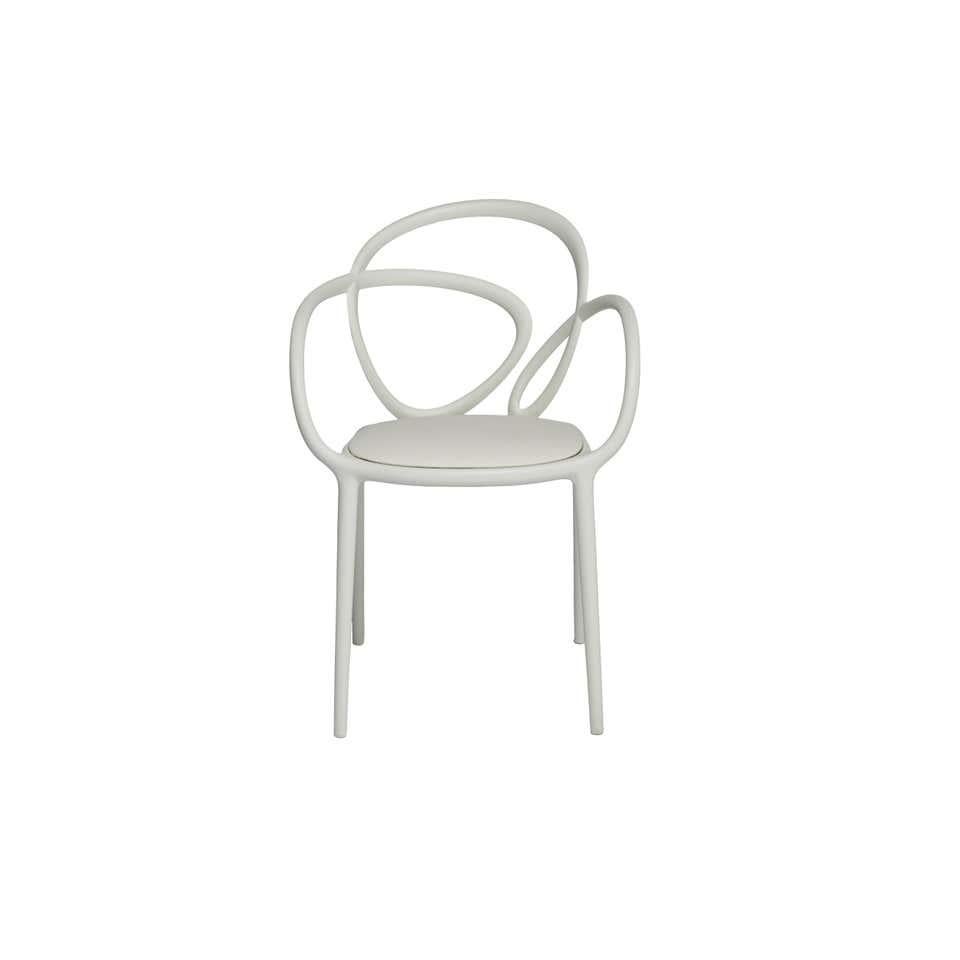 italien Ensemble de 2 fauteuils rembourrés en boucles blanches, fabriqués en Italie en vente