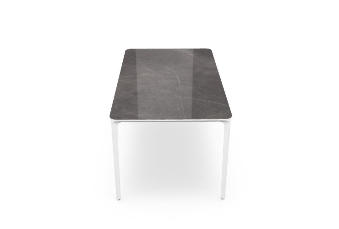 Modern In Stock in Los Angeles, Slim Outdoor Ceramic Dining Table, by Matthias Demacker For Sale